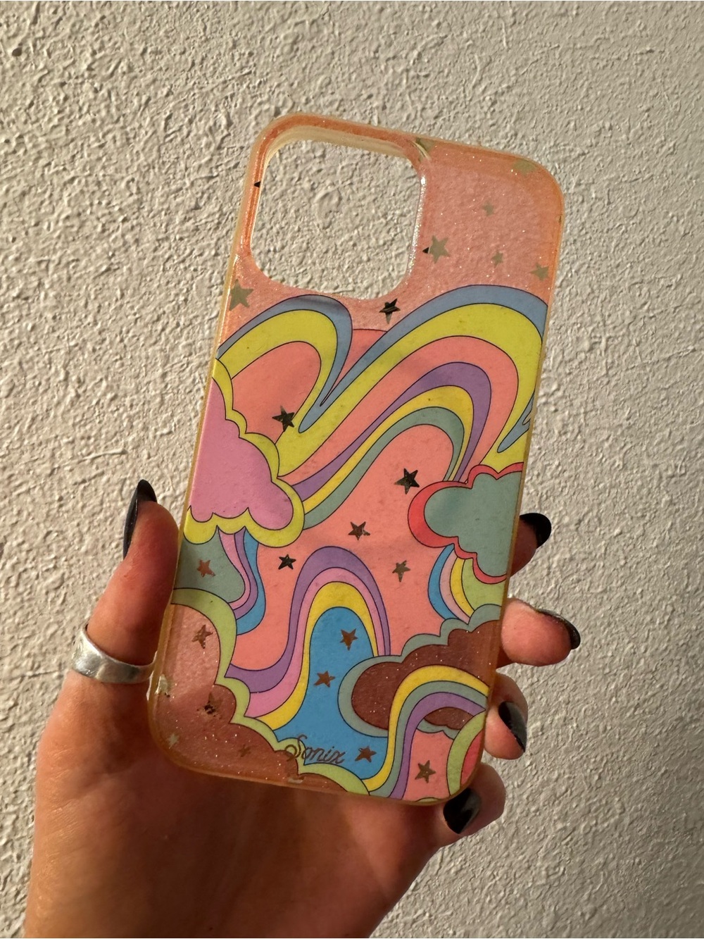 Sonix Retro Rainbow Cloud iPhone Case - Stylish Protection 13 Pro Max